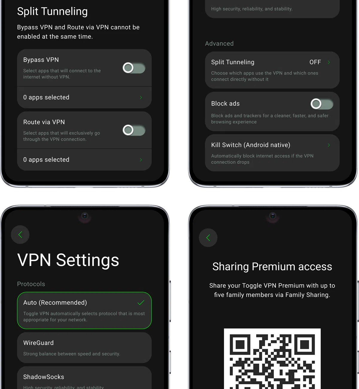 Advanced VPN Settings and Features