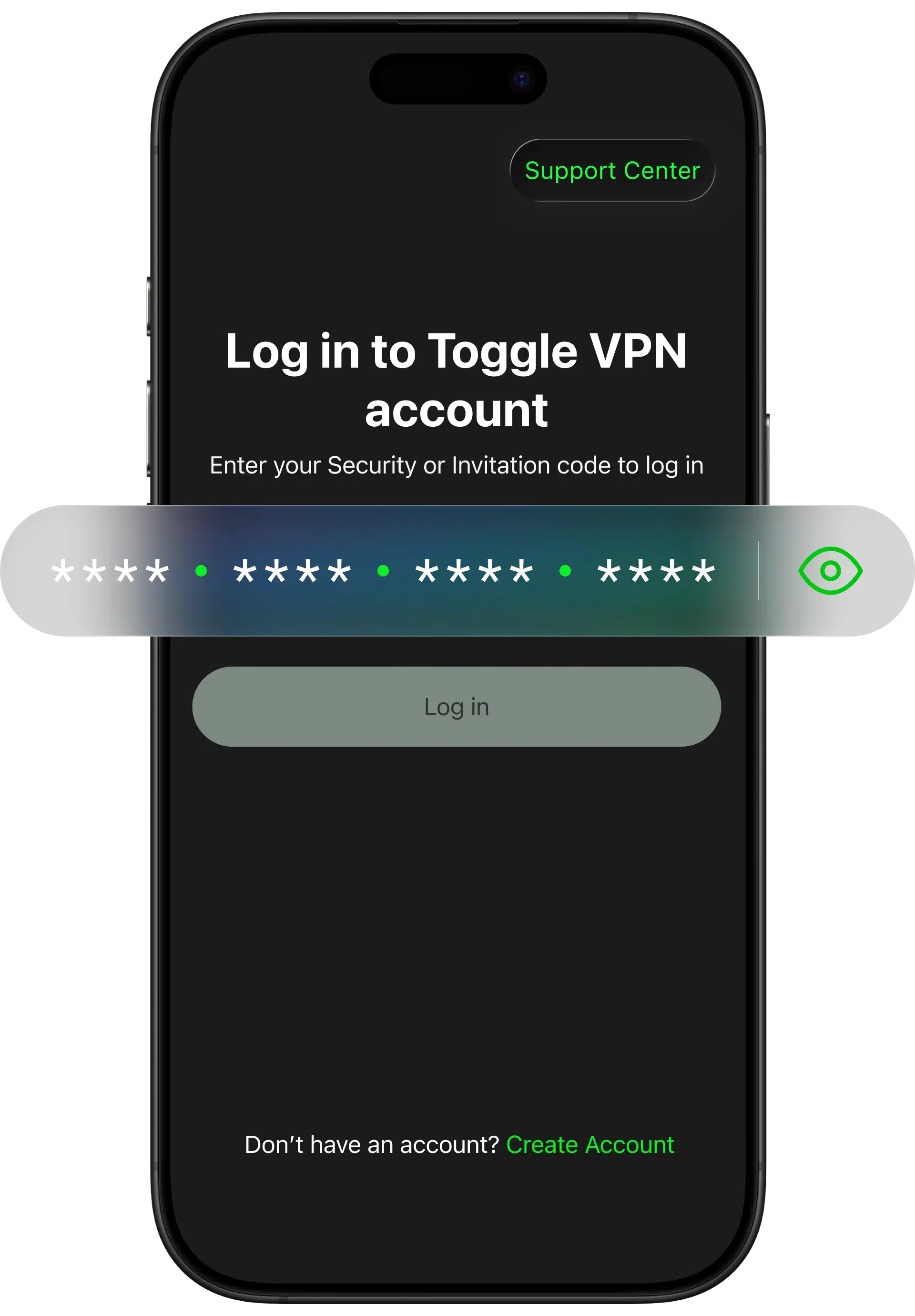 download Toggle and log in
