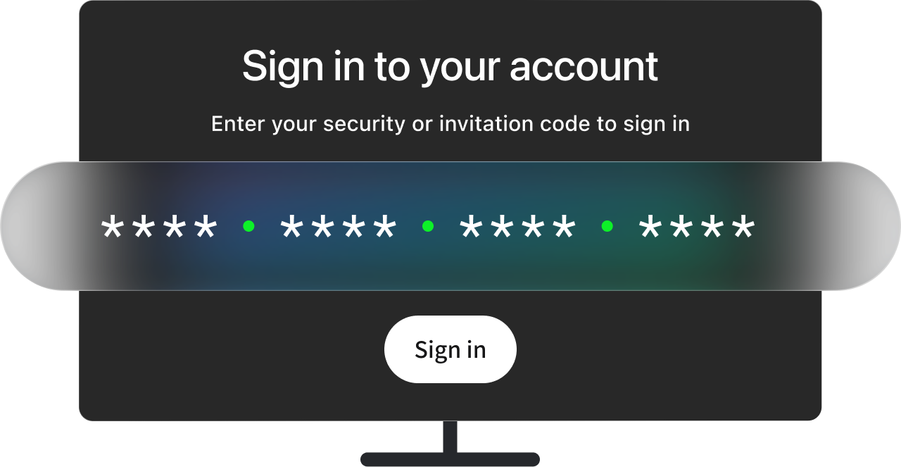 create an account to connect smart tv